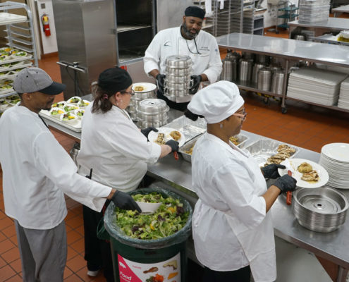 Packaging food for People Serving People 