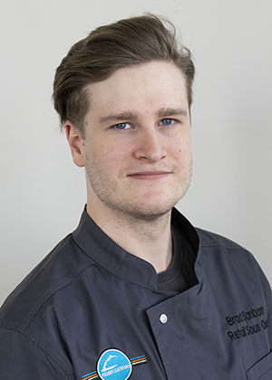 Brad Sanborn, retail sous chef at Kelber Catering