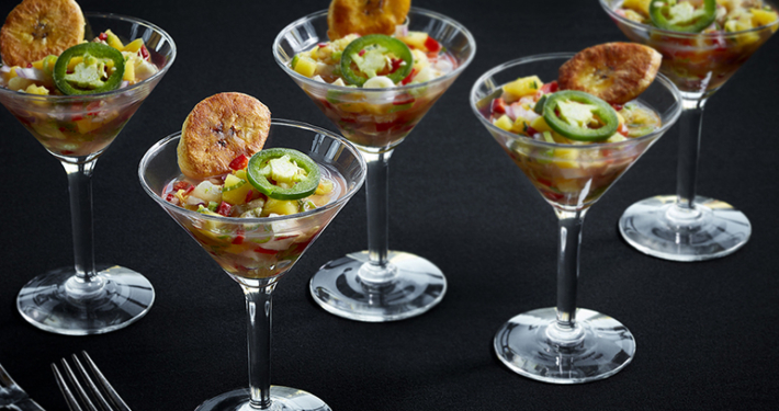 Vegan Ceviche appetizer